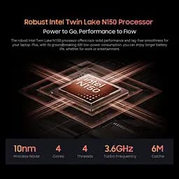Ноутбук Blackview Acebook 6,16GB DDR4 512GB, N150 36GHz / UHD, Win11 Home, 38Wh, +, HDMI 2.0, Bluetooth 5.0, USB 3.0 - мініатюра 5