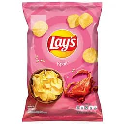 Чипсы Lays со вкусом краба 60 г (921343)