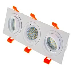 Світильник врізний поворотний Brille HDL-DT 109/3 MR16 WH 36-251 - мініатюра 2