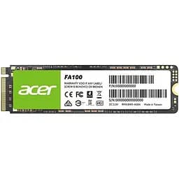 SSD 512Gb Acer FA100 M.2 2280 NVMe 1.4 PCIe Gen 3x4 3D NAND, Retail