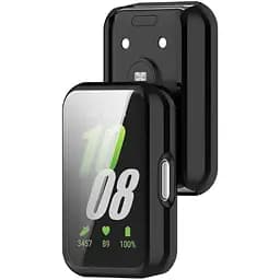 Чохол-накладка DK Samsung Galaxy Fit3 (R390) Silicone Face Case (black) - мініатюра 2