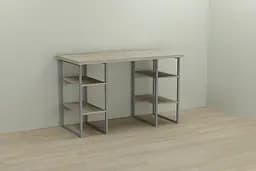 Комп'ютерний стіл Ferrum-decor Карен 75x140x70 сірий ДСП Дуб Сонома 32мм (FRD-102454)