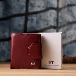 Жіночий гаманець вертикальний з натуральної шкіри ST Leather 9.5х11х2 см acs0029646 - мініатюра 10