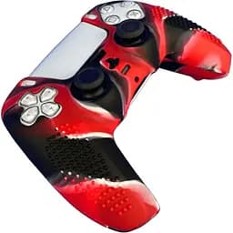 Чохол на геймпад Silicone Case для Sony DualSense Black/Red [125872] - мініатюра 2