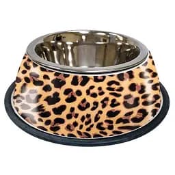Миска для животных из нержавейки 0,37 л Croci Animalier Leopard 20 см