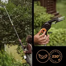 Акумуляторний висоторіз до 32 мм Fiskars eTree Pruner Bypass 250-400 см, БЕЗ АКБ (1082340) - мініатюра 4