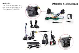 Штатна автомагнітола EasyGo M9-6-128-MABV QLED Mercedes A-klasse (W169), B-klasse (W245), Vito (W639) - мініатюра 2