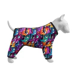 Вітровка для собак Waudog Clothes малюнок Зубасті монстри L55 В 77-79 см С 50-55 см - мініатюра 3