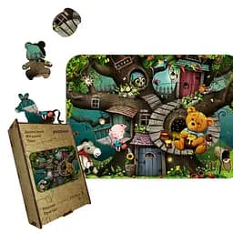 Пазл деревянный Медовое Приключение, А3, Картонная коробка 200 элементов