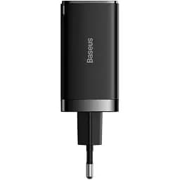 Адаптер зарядный - комплект Baseus Gan5 Pro Fast Charger 65W + Type-C to Typc-C cable (CCGP120201)