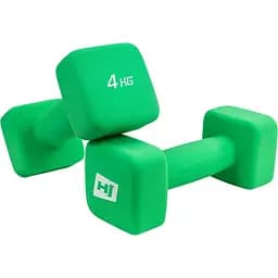 Гантели для фитнеса Hop-Sport неопреновые квадратные HS-V040DS 2х4кг