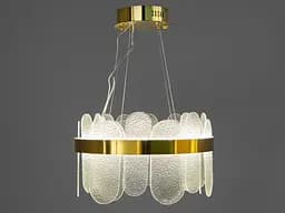 Класична підвісна кришталева люстра Diasha, золото, LED 120 Вт