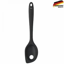 Ложка для сервіровки з прорізами KELA Tom 28,5 см чорна (12630)