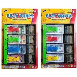 Гроші іграшкові банкноти монети каса 929-033