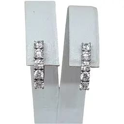 Серебряные серьги Агни АЛЬКОР с фианитами. 2904/9Р-CZ