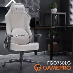 Ігрове крісло GamePro Size L Fabric Light Grey (FGC750LG) - мініатюра 11