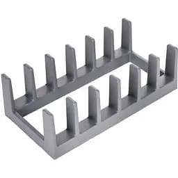 Подставка для тарелок Idea Home пластиковая 28х15х9 см Grey (00660)