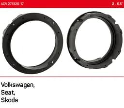 Проставки під динаміки ACV 271320-17 для автомобілів Skoda, Seat, Volkswagen - мініатюра 5