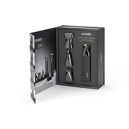 BaByliss Набір для стрижки Super-X Metal Black Edition, для голови, вусів, бороди,носа і тіла, акум., насадок-15, сумка для зберігання, підставка, сталь, чорний - мініатюра 8