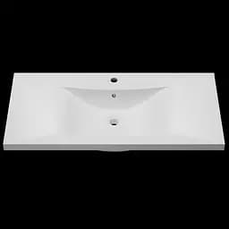 Раковина матова врізна Amidicon Liza 100 1002x480 з литого каменю LIZA_100_MAT, Білий матовий