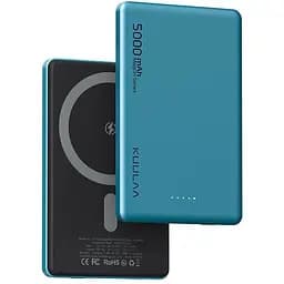 Повербанк MagSafe Kuulaa с беспроводной зарядкой для iPhone 5000 mAh 20W Dark Green
