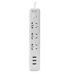 Сетевой фильтр Quan Ba ​​Power Strip (3 х розетки 3 х USB) White 1.8 м 