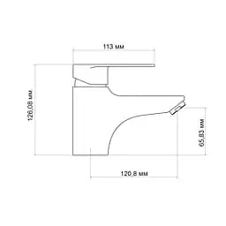 Змішувач для раковини Lidz Tani 001F1 (k40) LDTAN001F1CRM44957 Chrome - мініатюра 2