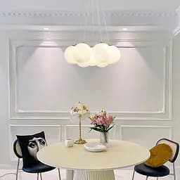 Люстра-пучок на 7 мраморных плафонов в латунном корпусе Ст. MJ 141/7 AB+WT (NEW) Line F