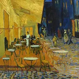Інтер'єрна картина Нічна тераса кафе, Вінсент ван Гог, Vincent van Gogh, інтер'єрний декор, 75×60 см (id6658) - мініатюра 6