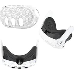 Чохол для VR-окулярів GINWDAY Silicone VR Shell Protective для Meta Quest 3 White [139305] - мініатюра 5