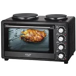 Духовка електрична піч Adler AD 6020 36 л + електроплита 2 конфорками