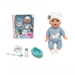 Пупс интерактивный Yala Baby, YL2435A-G/YL2435A-H, 35 см, с аксессуарами, горшок, моргает глазами (в ассортименте)