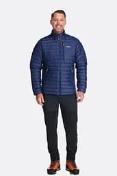 Куртка чоловіча Rab Microlight Down Jacket S Синій-Помаранчевий - мініатюра 5