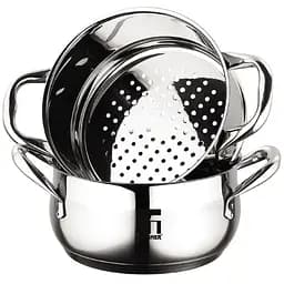 Каструля-пароварка Bergner Gourmet 3 предмета 2.2 л (BG-6521) - мініатюра 2