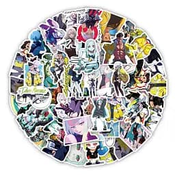 Стікерпак Набір наклейок GeekLand Кіберпанк: Cyberpunk, що біжать по краю: Edgerunners 50 штук