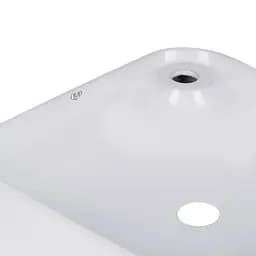Умивальник Qtap Stork накладний квадратний 430x430x120 мм White + донний клапан PU02, Білий - мініатюра 5