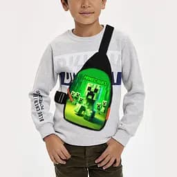 Сумка через плечо детская Minecraft 29х17 см сумка слинг для мальчика (02122)