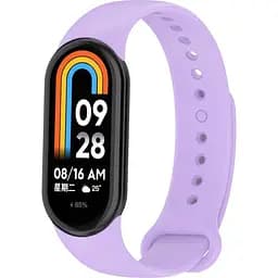 Силиконовый ремешок BeCover для Xiaomi Mi Smart Band 8 Light Purple (709405)