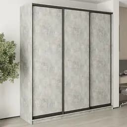 Шкаф-купе трехдверный MebelStar Комбо BG 3ДСП 220x60x240 см Бетон (MBS-9502)