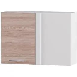 Кухонный модуль верхний угловой Эверест Эко 600 ясень шимо темный+белый 60х30х58 см (DTM-2806)