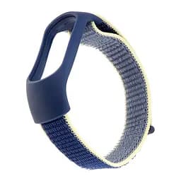 Ремінець Nylon Mi Band 3/4/5/6/7 Yellow Blue