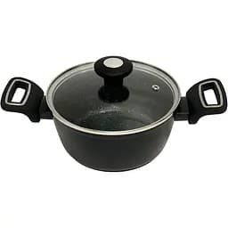 Жаровня Krauzer Titanium Line, з кришкою, 22 см, 3,5 л (78117)