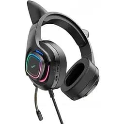 Навушники Hoco W107 Cute cat luminous 6931474791269 - мініатюра 2