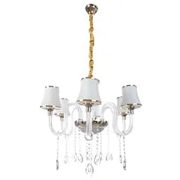 Люстра підвісна Brille класична з підсвічуванням LED E14 40W WH (BCL-498S/6)