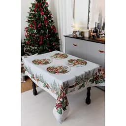 Скатертина гобеленова Прованс Squirrel з люрексом 135 x 260 см (41759)