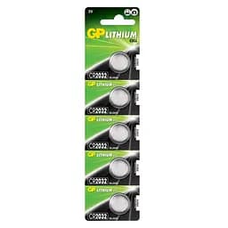 Батарейки GP LITHIUM Button Cell 3.0V CR2032-2CPU5 Літієва CR2032 5 шт.