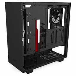 Корпус NZXT H510 Black/Red (CA-H510B-BR) Без БП Б/в - мініатюра 2