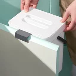 Відро для сміття MBM My Home з кришкою 5 л біле (BIN-11 5L WHITE/ANTHRACITE) - мініатюра 11