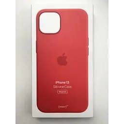 Оригинальный силиконовый чехол Apple Silicone Case MagSafe для iPhone 13 Red MM2C3ZE/A