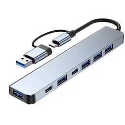 USB C Hub 7 в 1 – Алюминиевый USB-расширитель 